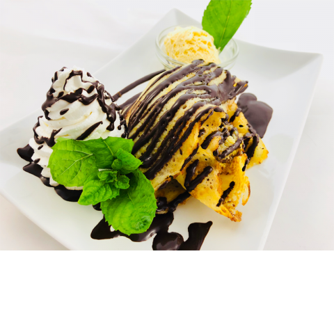 Somlóival töltött palacsinta vanília fagyival /1db/