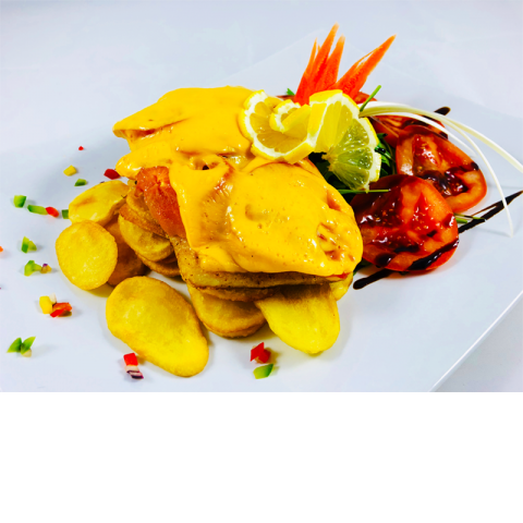 Fogasfilé paradicsommal