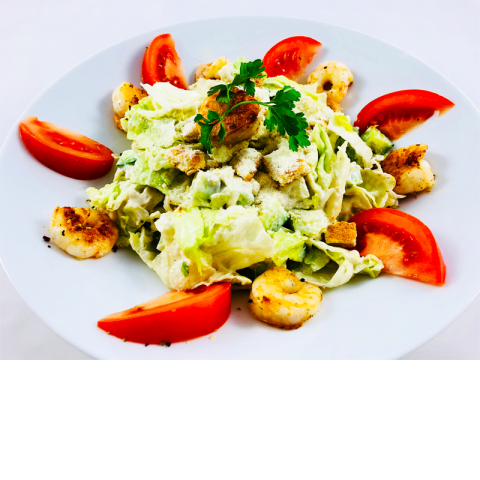 Cézár saláta királyrákkal