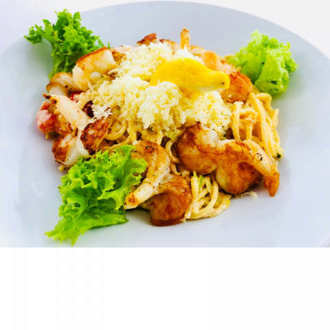 Királyrákos spagetti